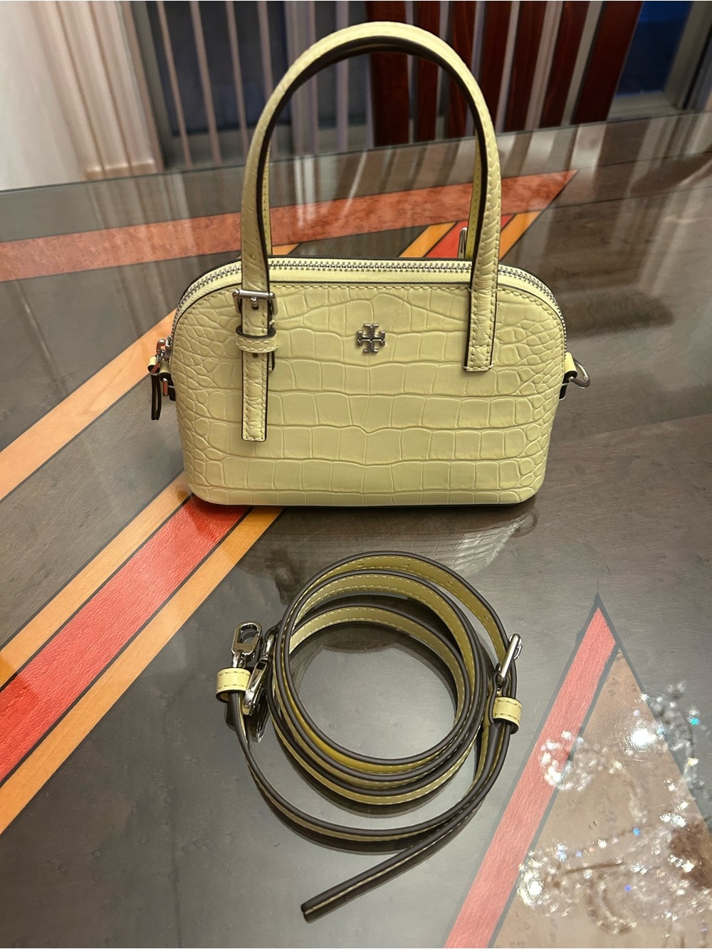 Tory Burch yellow mini bag